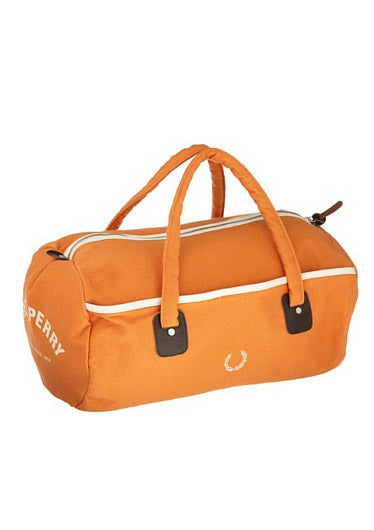 Fred Perry Vintage Orange Barrel Duffle Bag