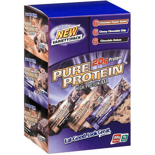 Pure Protein High Protein Bars - Variety Pack of 18