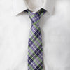 Cotton Navy & White Stripe Tie