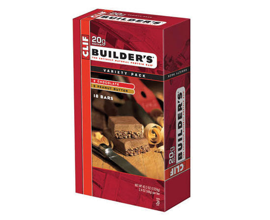 Clif Bar Builder's Bar - Variety Pack of 18