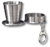Collapsible Shot Glass Keychain