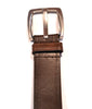 Brown Leather Straight Line Belt