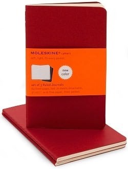 Moleskine Cahiers 3-Pack - Red